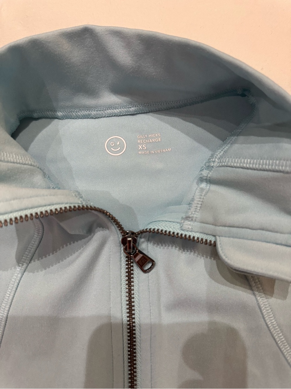 Gilly Hicks Light Blue Full-Zip Utility Jacket - Picture 2 of 3